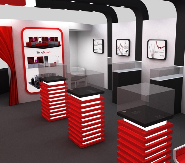 TonySame瞳理心3D展览展示设计